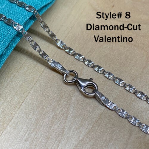 Unique Jewelry SOLID 925 Sterling Silver Chain Necklace