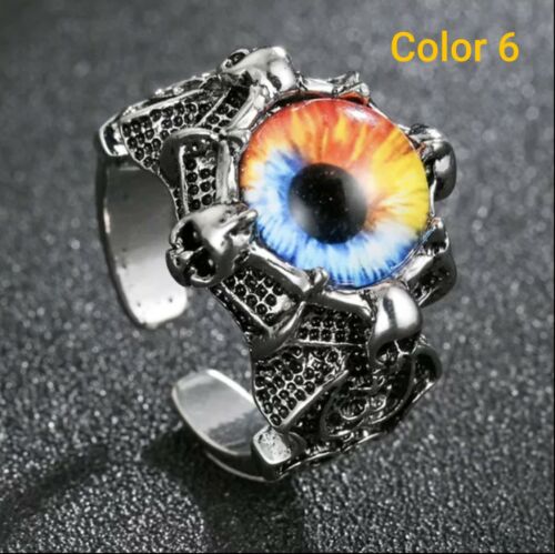 Evil Eye Rings Unisex Cool Fashion Punk Ring Jewelry Male Bar Night