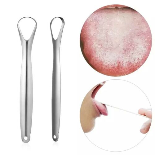 1PC Useful Tongue Scraper Stainless Steel Oral Tongue Cleaner Medical Mouth