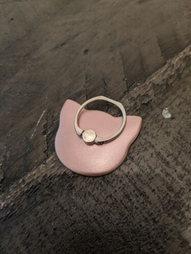 Cat Desgin Finger Ring Mobile Phone Smartphone Stand Holder socket