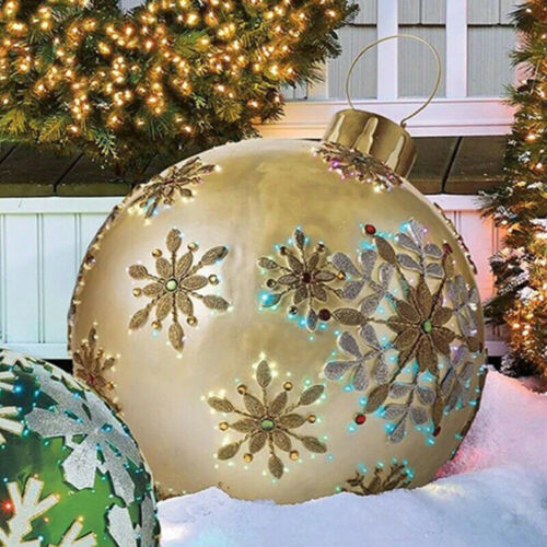 Christmas Inflatable Ball 60cm Home Decoration Balloon Outdoor Props Xmas Gifts