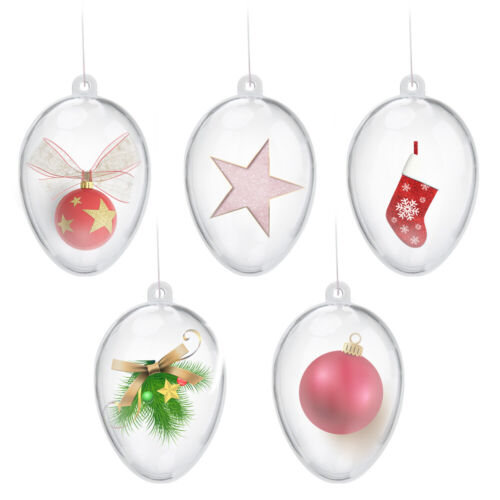 8cm Christmas Clear Balls Ornament Party