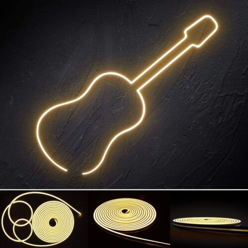 12V Flexible LED Strip Waterproof Sign Neon Lights Silicone Tube 1M 2M 3M 5M USA