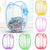 3 Pack Pop Up Folable Laundry Basket Mesh Hamper Washing Clothes Bag Storage Bin