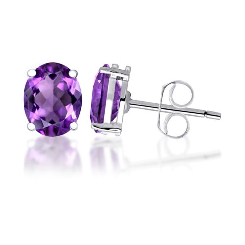 925 Sterling Silver Oval Stud Earrings Cubic Zirconia Women 5PC Earrings Set