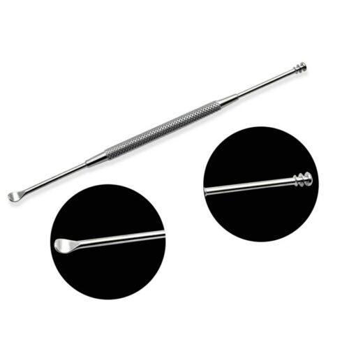 Double-ended Stainless Steel Spiral Ear Pick Spoon Ear Wax Removal Tool