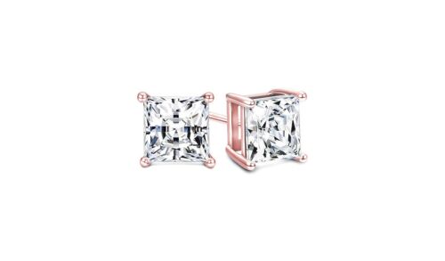 925 Sterling Silver Stud Earrings Cubic Zirconia Women 3PC Earrings Set