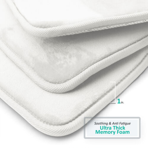 Luxurious Absorbent Soft Memory Foam Bath Mat Bathroom Shower Rug