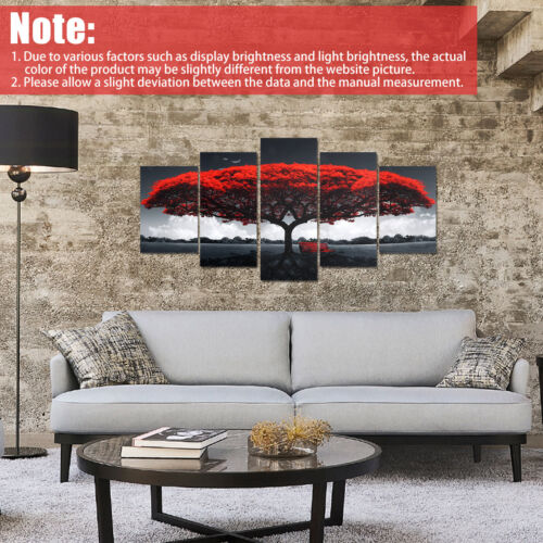 5Pcs Canvas Print Paintings Landscape Pictures Wall Art