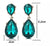 Water Crystal Drop Earrings Vintage Wedding Jewelry For Women Fashion