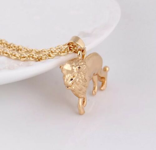 Fashion Jewelry Golden Lion Pendant Necklace Rope Chain