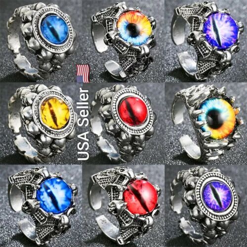 Evil Eye Rings Unisex Cool Fashion Punk Ring Jewelry Male Bar Night