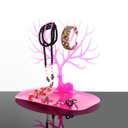 Jewelry Deer Tree Stand Display Organizer Necklace Ring Earring Holder Rack