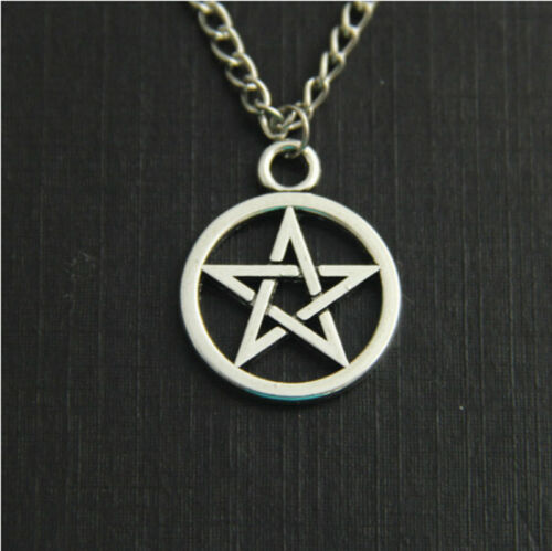 Pendant Necklace Pentagram Necklace Chain Necklace Jewelry Silver