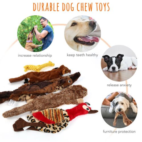 5Pc Dog Squeaky Toys Durable Plush Toy for Puppy Large Small Dogs Pets Squeaker