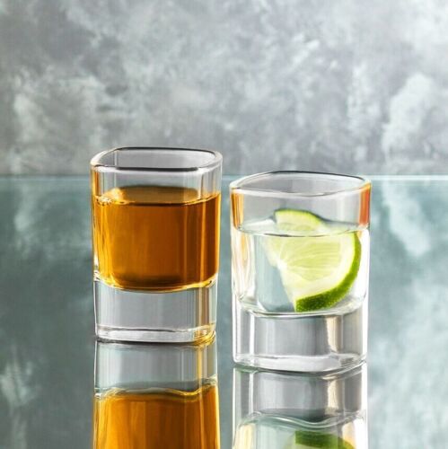 Shot Glasses Set of 6, 2 Oz Heavy Base Dishwasher Safe Shot Glasses