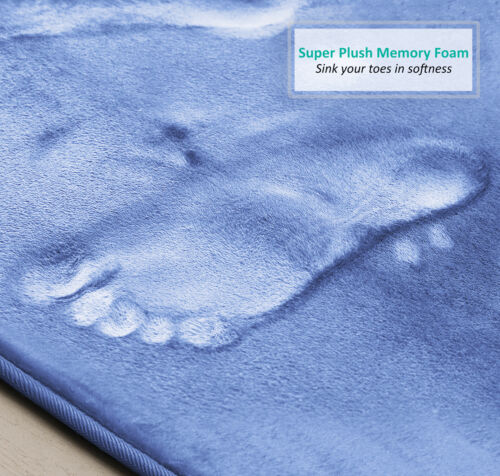 Luxurious Absorbent Soft Memory Foam Bath Mat Bathroom Shower Rug