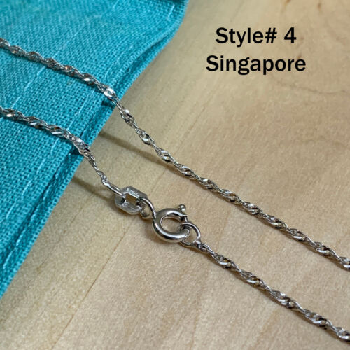 Unique Jewelry SOLID 925 Sterling Silver Chain Necklace