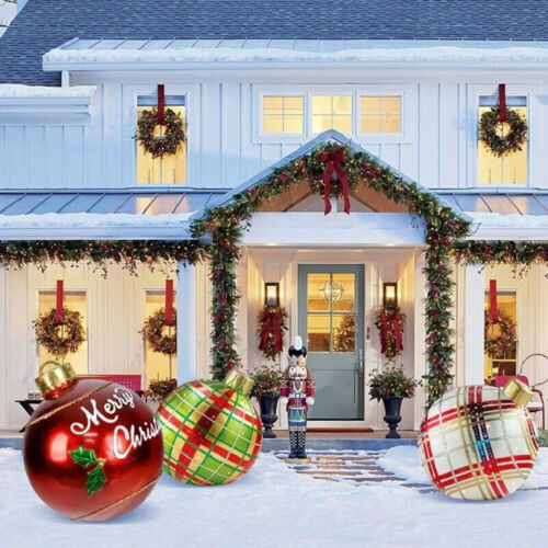 Christmas Inflatable Ball 60cm Home Decoration Balloon Outdoor Props Xmas Gifts