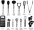 Cooking Utensils Set 23 Piece Stainless Steel Heat Resistant Nylon Kitchen Tool