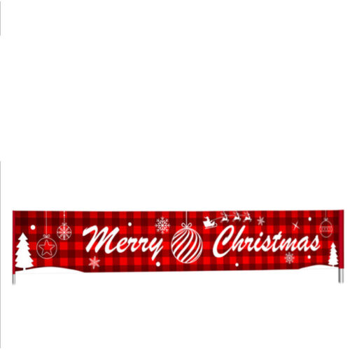 9FT Large Merry Christmas Banner Sign Santa Xmas Outdoor Indoor Decoration Home