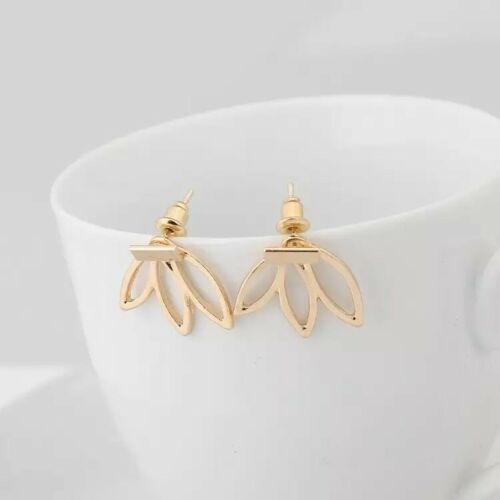 Jewelry fashion Brincos pierced lotus lady Stud Women Ear