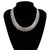 Women's Fashion Jewelry Silver Link Chain Collar Statement Necklace