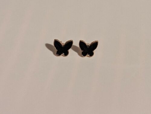 Fashion Earrings Jewelry Delicate Elegant Temperament Black Butterfly Cute