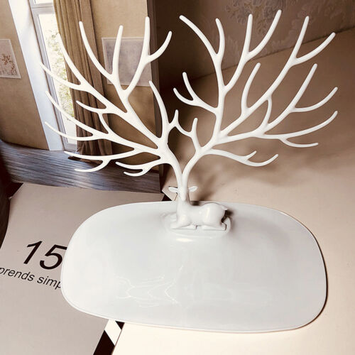 Jewelry Deer Tree Stand Display Organizer Necklace Ring Earring Holder Rack