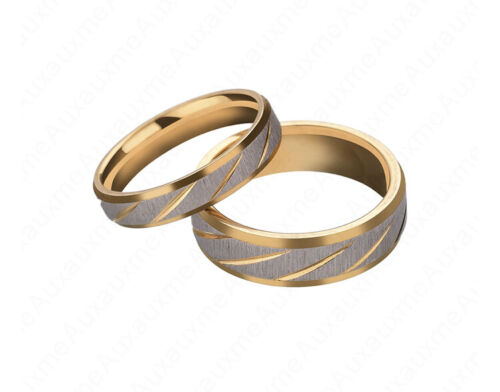 Women's Fashion Jewelry Wave Pattern Classic Gold Promise Wedding Ring