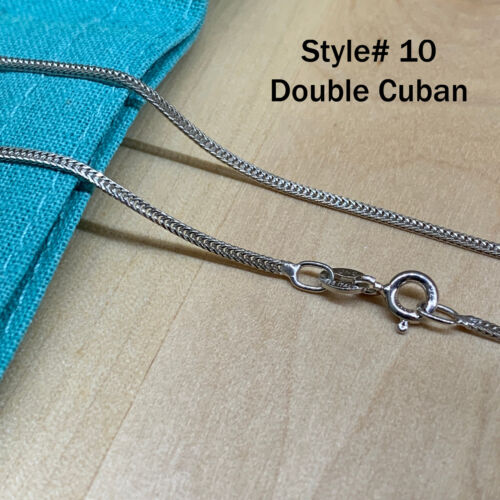 Unique Jewelry SOLID 925 Sterling Silver Chain Necklace