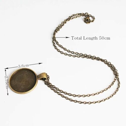 Round Black White Yin Yang Necklace Pendant Zen Jewelry Bronze Fashion