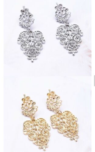 Bohemian Hollow Leaf Drop Earring for Women Fashion